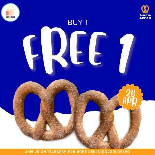 1-for-1 Cinnamon Sugar Pretzel at Auntie Anne's