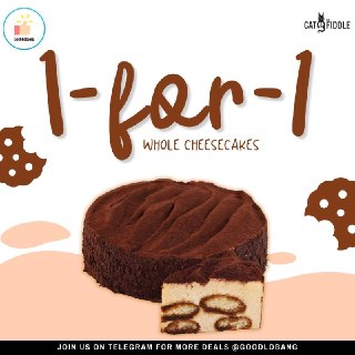 1-for-1 Whole Cheesecakes at Cat & the Fiddle