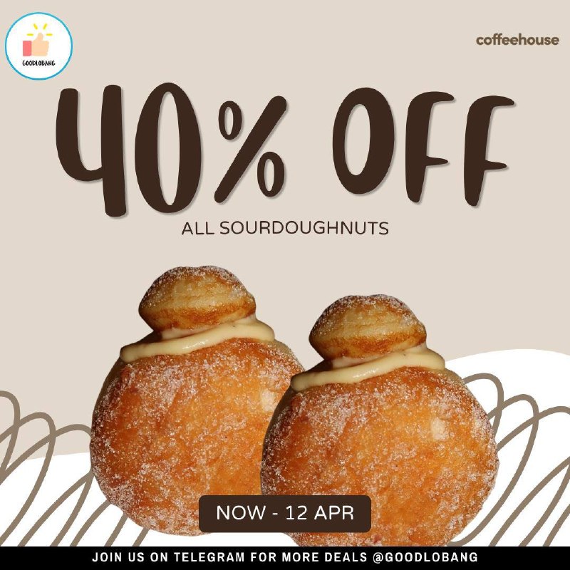40% off all Sourdoughnuts at Kōbashī