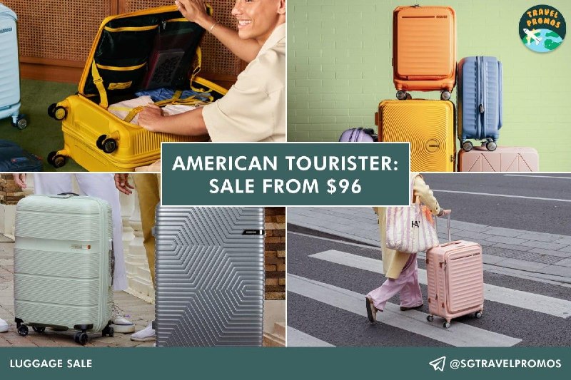 American Tourister luggage sale from $96