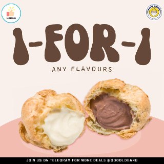 1-for-1 Any Flavours at Beard Papa's