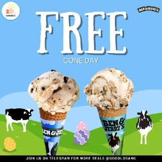 FREE Cone Day at Ben & Jerry's VivoCity