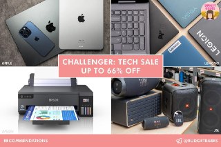Challenger Tech Sale Up to 66% Off Laptops & Gadgets at Compass One