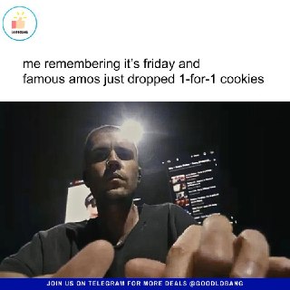 Famous Amos: 1-for-1 Cookies 250g