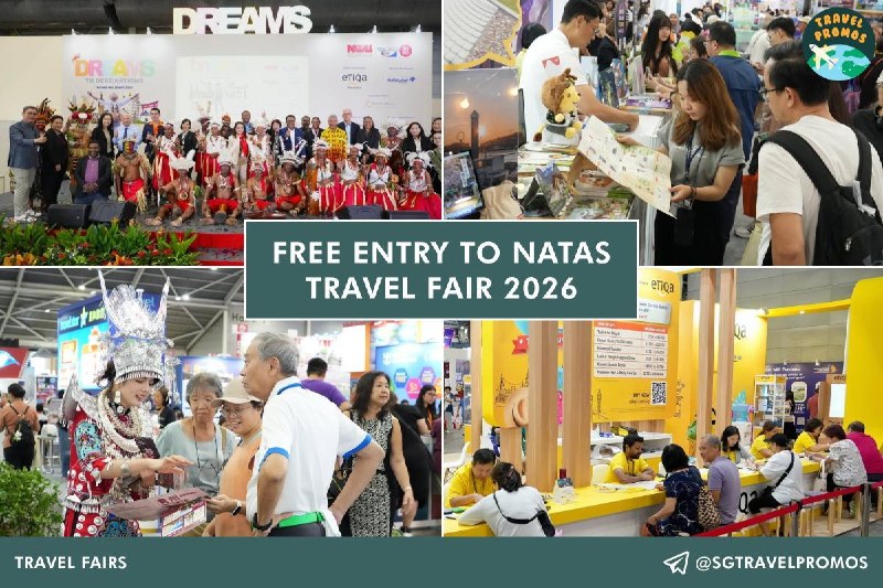 Free entry to NATAS Travel Fair 2026