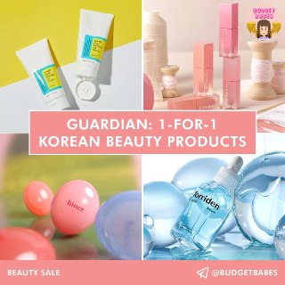 Guardian: 1-for-1 Korean Beauty Products