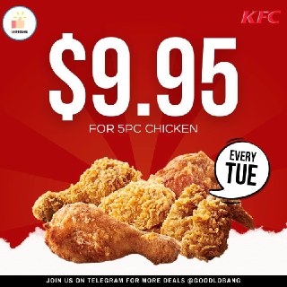 KFC 5pc Chicken for $9.95