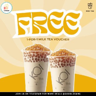 KOI Thé 1-for-1 Golden Bubble Milk Tea