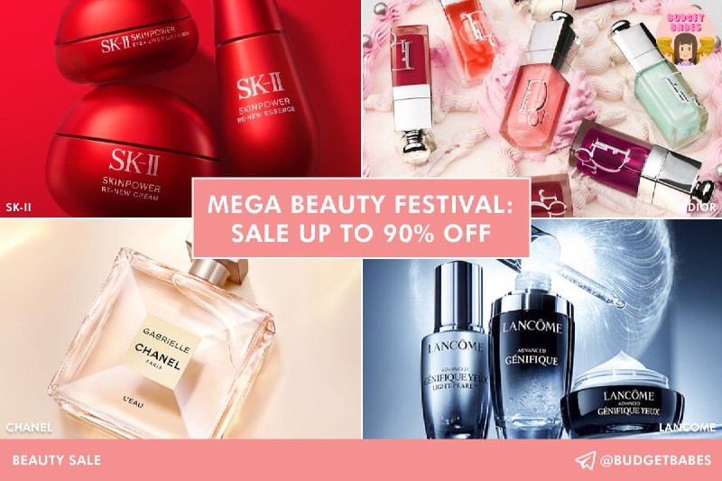 Mega Beauty Festival: up to 90% off at Suntec City