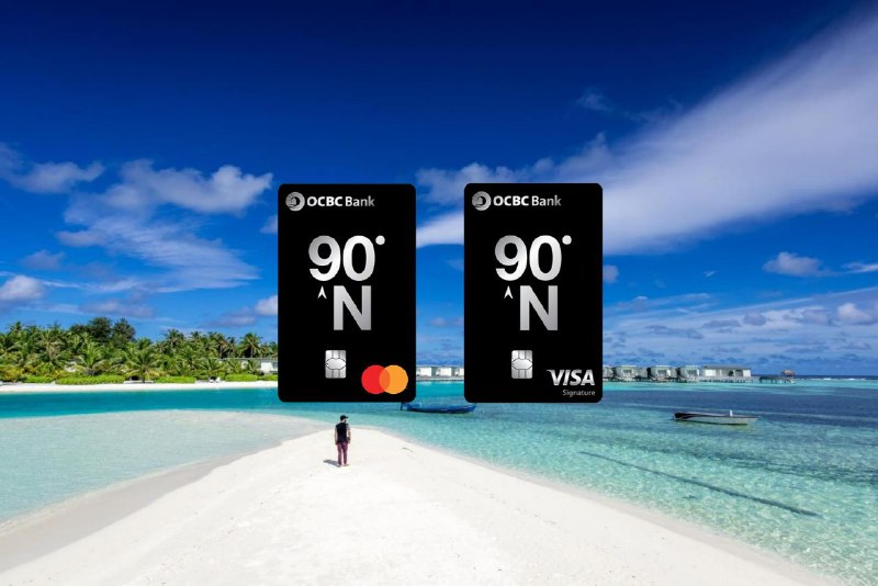 OCBC 90°N Card: 26,000 bonus miles + Delsey luggage