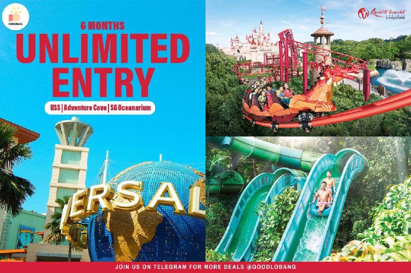 RWS Season Pass $370 — unlimited USS, Adventure Cove & SG Oceanarium