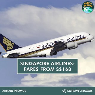 Singapore Airlines: Fares from S$168