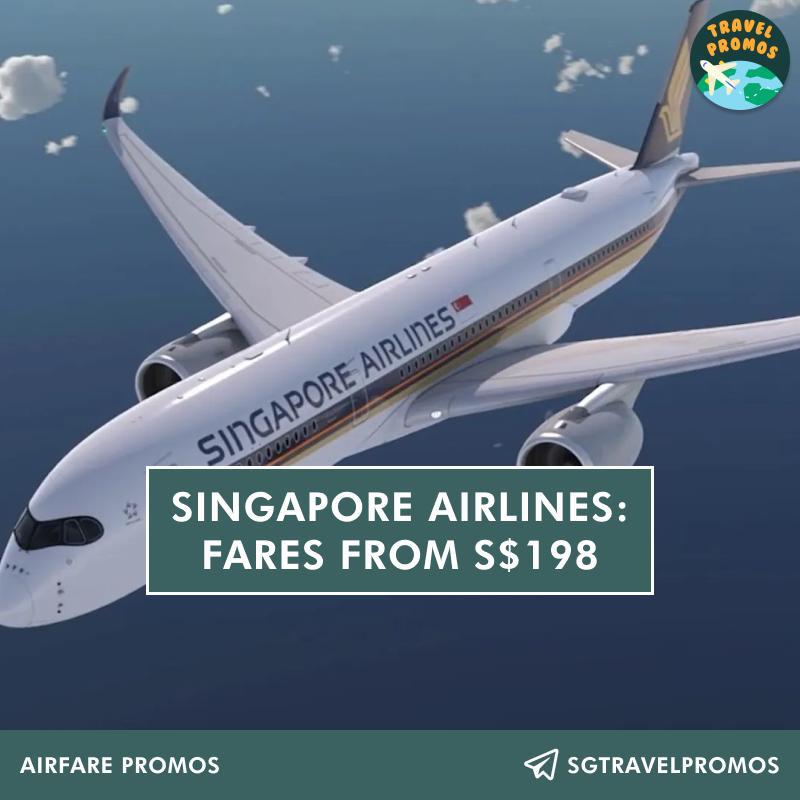 Singapore Airlines fares from S$198