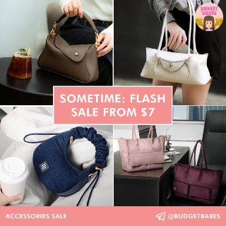 Sometime: Flash Sale Bags from $7