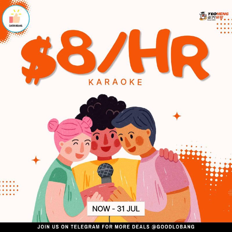 Teo Heng KTV $8/hr per room