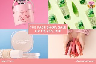The Face Shop Skincare Sale up to 70% Off