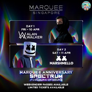 Alan Walker & Marshmello at MARQUEE 7th Anniversary