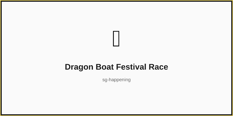 Dragon Boat Festival Race