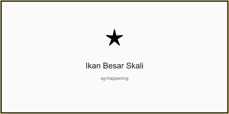 Ikan Besar Skali