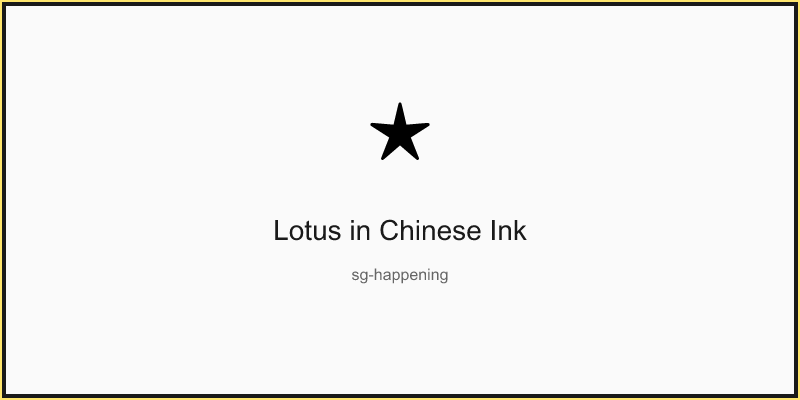 Lotus in Chinese Ink