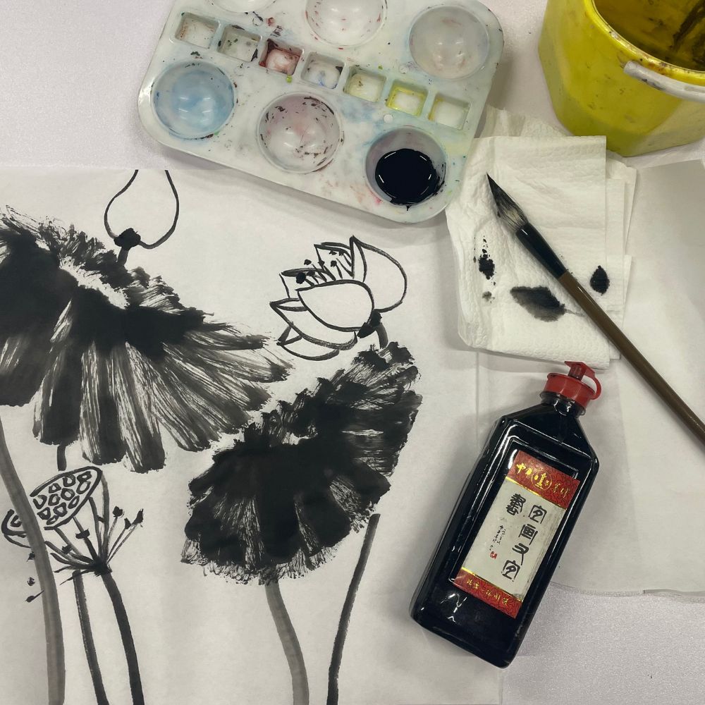 Lotus in Chinese Ink: Wellness Workshop