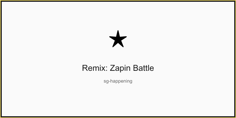 Remix: Zapin Battle