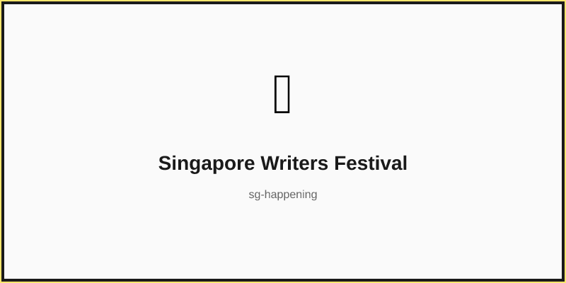 Singapore Writers Festival